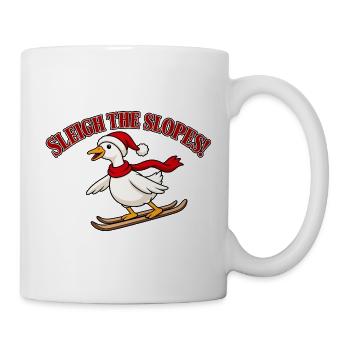 Sleigh The Slopes Ski Duck - Tasse - Weiß - Rechts