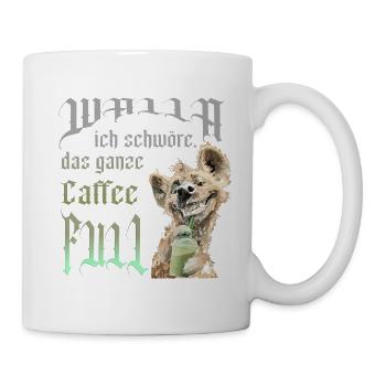 Hund Caffe full - Tasse - Weiß - Rechts