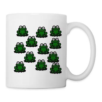 Frösche Lieblingstiere Geschenk - Tasse - Weiß - Rechts