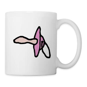 Pinker Schnuller Kleinkind Baby - Tasse - Weiß - Rechts