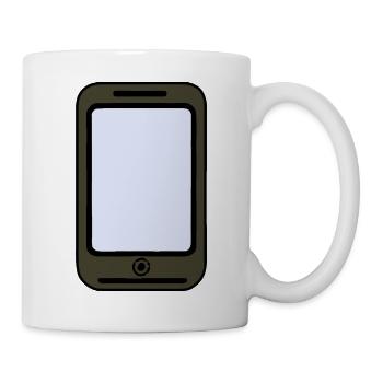 Smartphone - Tasse - Weiß - Rechts