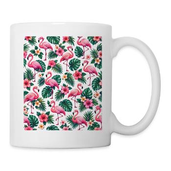 Niedlicher Flamingo Süße Flamingos - Tasse - Weiß - Rechts