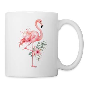 Niedlicher Flamingo Süße Flamingos - Tasse - Weiß - Rechts