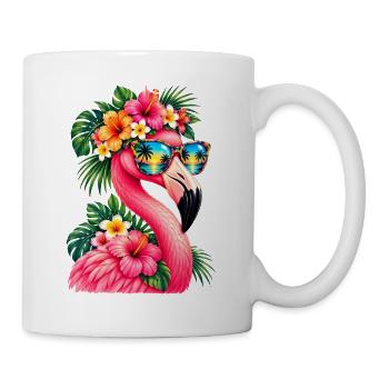 Niedlicher Flamingo Süße Flamingos - Tasse - Weiß - Rechts