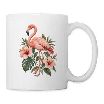 Niedlicher Flamingo Süße Flamingos - Tasse - Weiß - Rechts