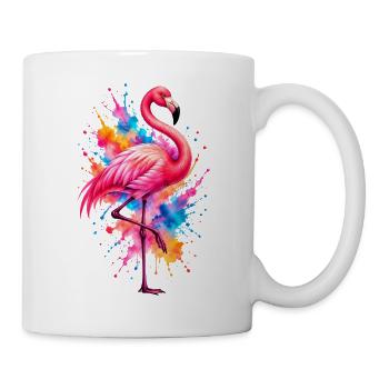 Niedlicher Flamingo Süße Flamingos - Tasse - Weiß - Rechts