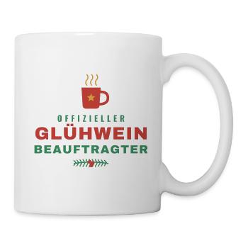 Offizieller Glühwein-Beauftragter Weihnachten - Tasse - Weiß - Rechts