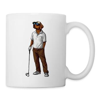 Labrador Retriever Golf - Tasse - Weiß - Rechts