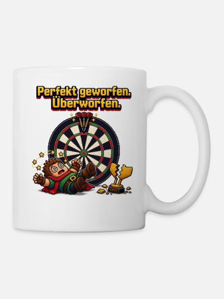 Perfekt getroffen Überworfen - Tasse - Weiß