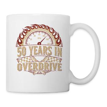 50 Jahre Überdrive - Tasse - Weiß - Rechts