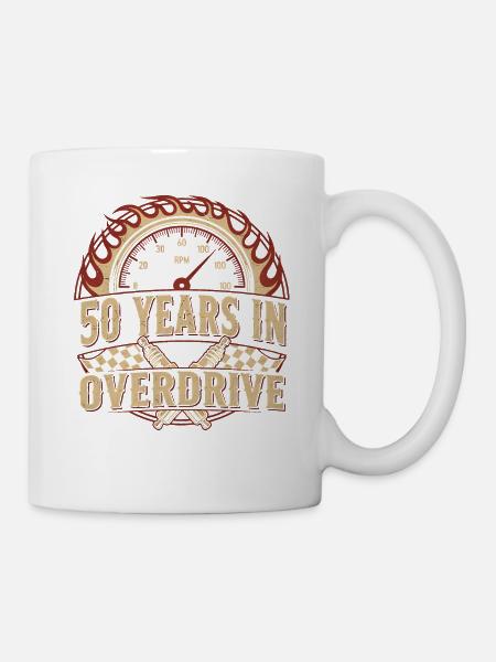 50 Jahre Überdrive - Tasse - Weiß
