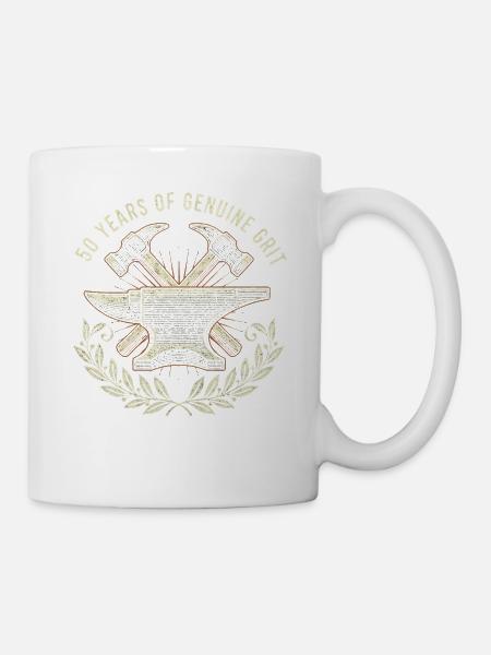 50 Jahre echter Grind - Tasse - Weiß