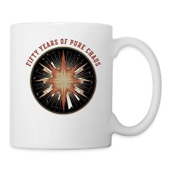 Fünfzig Jahre reiner Chaos - Tasse - Weiß - Rechts