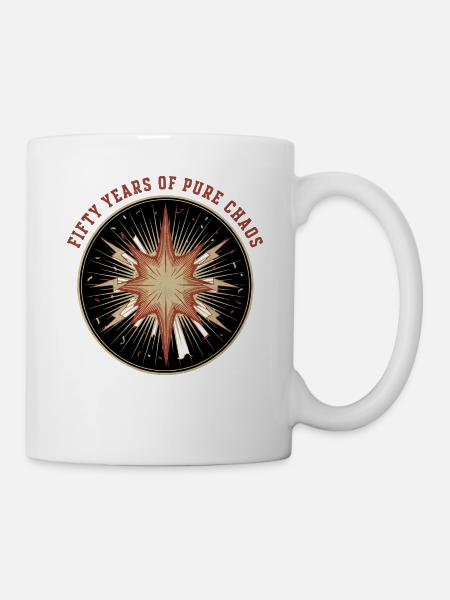 Fünfzig Jahre reiner Chaos - Tasse - Weiß