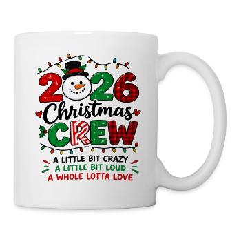 Christmas Crew 2026 Matching-Familienfeiertag - Tasse - Weiß - Rechts