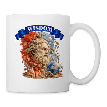 Ancient Wisdom – Greek Philosopher Art - Tasse - Weiß - Rechts