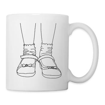 Süße Schuhe - Tasse - Weiß - Rechts