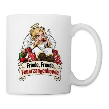 Engel, Weihnachten Feuerzangenbowle - Tasse - Weiß - Rechts