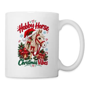 Niedliches Hobbypferd-Weihnachtsdesign - Tasse - Weiß - Rechts