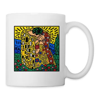 Kiss of Color Mosaik - Tasse - Weiß - Rechts