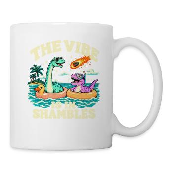 Summer Dinosaurier Die Stimmung ist im Chaos - Tasse - Weiß - Rechts