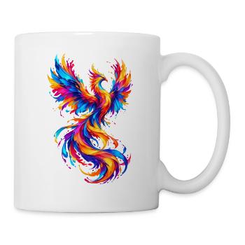 Chromatischer Phönix - Tasse - Weiß - Rechts