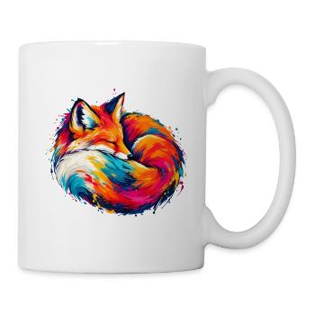 Chromatischer Schlaffuchs - Tasse - Weiß - Rechts