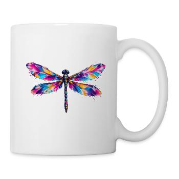 Prismatische Libelle - Tasse - Weiß - Rechts