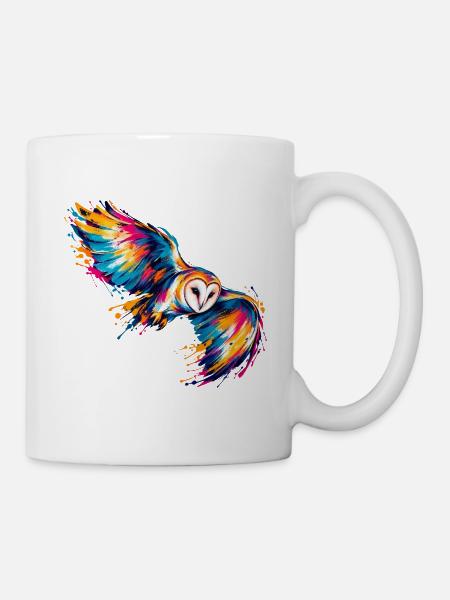 Chromatische Schleiereule - Tasse - Weiß