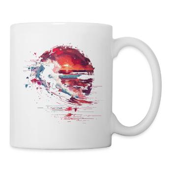 Surfing Steamwave - Tasse - Weiß - Rechts