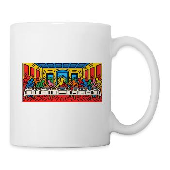 Pop-Art-Panel zum letzten Abendmahl - Tasse - Weiß - Rechts