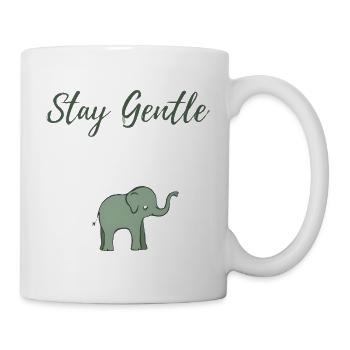 Elefant Sanftheit Design - Tasse - Weiß - Rechts