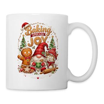 Gourmet Christmas Joy: Kekse und Katzen - Tasse - Weiß - Rechts