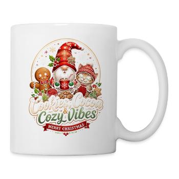 Cookies Cocoa Cozy Noël – Frohe Weihnachten - Tasse - Weiß - Rechts