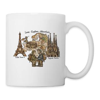 Abenteuerliche Liebe unter Denkmälern - Tasse - Weiß - Rechts