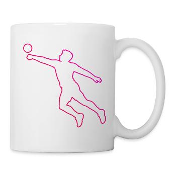 Geschenkidee für einen Faustball-Fan mit Teamspiel - Tasse - Weiß - Rechts
