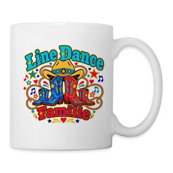 Line Dance Familie - Tasse - Weiß - Rechts
