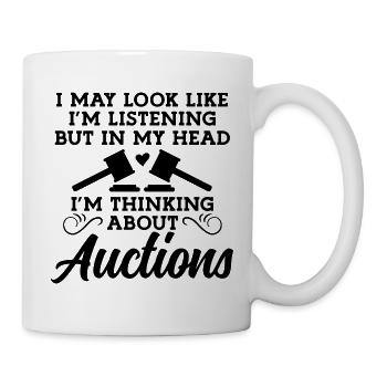 Auktion Spruch Humor - Tasse - Weiß - Rechts