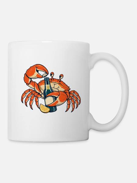 Käpt’n Krabbe mit Limonade - Tasse - Weiß