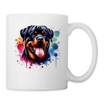 Rottweiler Motiv - Tasse - Weiß - Rechts