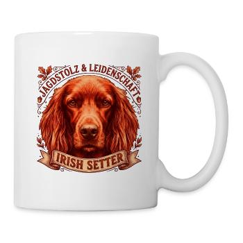 Irish Setter: Stolz und Leidenschaft - Tasse - Weiß - Rechts