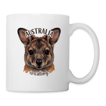 Australien ruft: Beuteltierportrait - Tasse - Weiß - Rechts