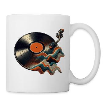 Vinyl Schallplatte - Tasse - Weiß - Rechts