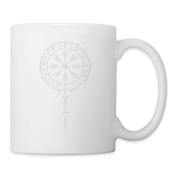 Ægishjálmur mit Runenstab in Hexentinte - Tasse - Weiß - Rechts