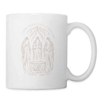 Die drei Nornen am Brunnen - Tasse - Weiß - Rechts