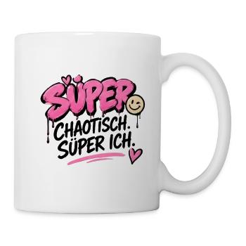 Super Chaotisch, Super Ich - Tasse - Weiß - Rechts