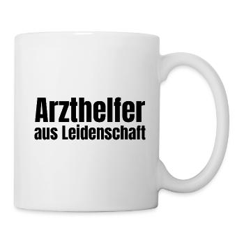 Arzthelfer aus Leidenschaft MFA Geschenk - Tasse - Weiß - Rechts