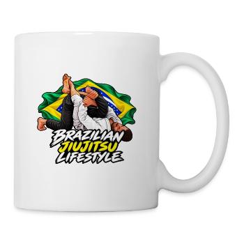 Kimura – BJJ Brasilianischer Jiu-Jitsu-Lebensstil - Tasse - Weiß - Rechts