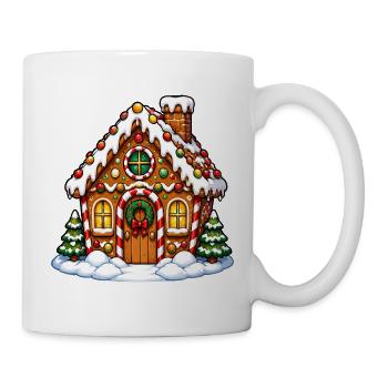 Lebkuchenhaus Winterzauber - Tasse - Weiß - Rechts