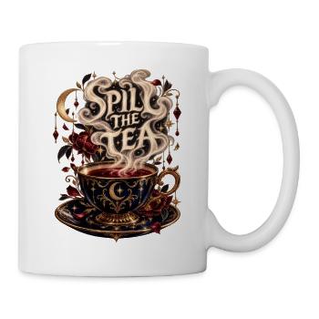 Spill the Tea – Magische Teetasse - Tasse - Weiß - Rechts